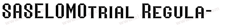 SASELOMOtrial Regula字体转换